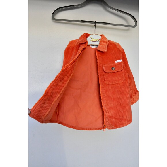 Corduroy Jacket for Kids Toddler Zip Up Burned Orange Italian Boys Jacket 2 y.o. - Picture 2 of 8